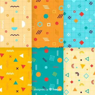 活力孟菲斯图案系列