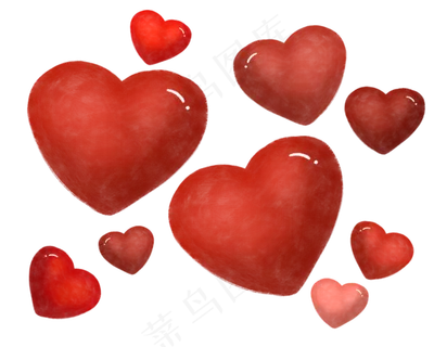 七夕节爱心配图