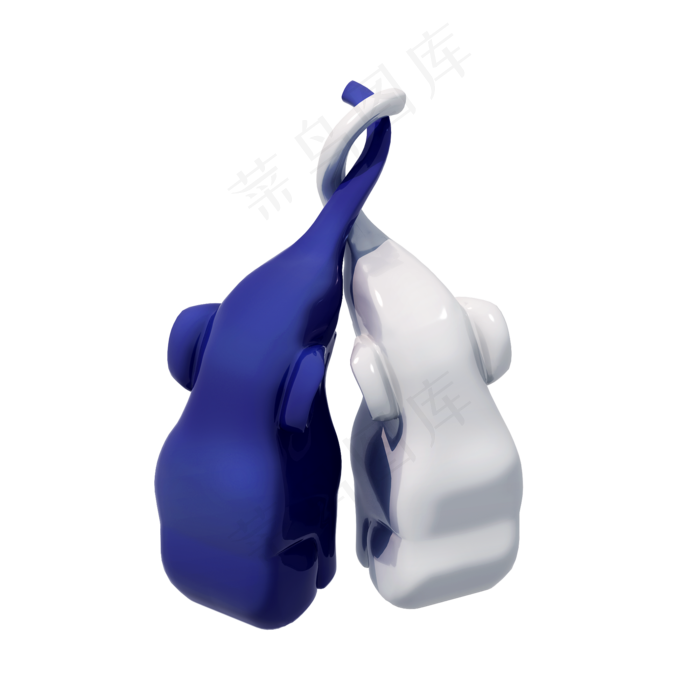 创意七夕动物png图