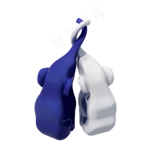 创意七夕动物png图