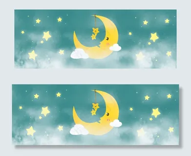 唯美弯月母婴用品促销banner