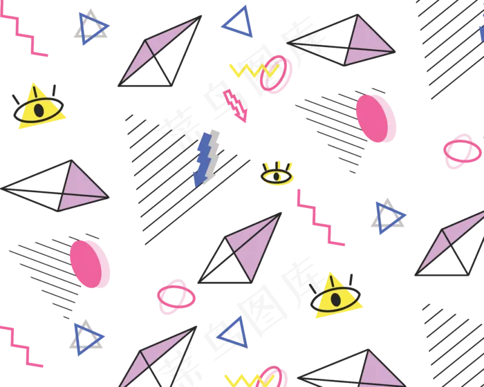 电商孟菲斯渐变线条科技风边框背(3545X5315(DPI:300))ai矢量模版下载