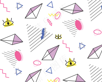 电商孟菲斯渐变线条科技风边框背