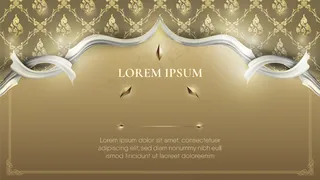 抽象传统金色泰国装饰背景上的白色框架