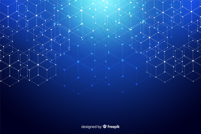 六边形技术粒子背景eps,ai矢量模版下载