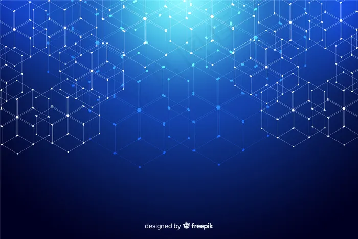 六边形技术粒子背景eps,ai矢量模版下载