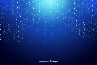 六边形技术粒子背景