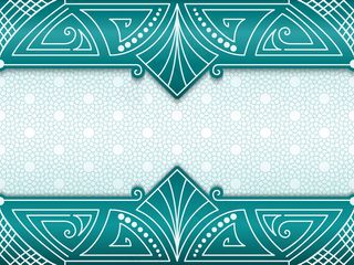 以民族装饰为背景的几何抽象框架。