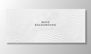 抽象白线波背景