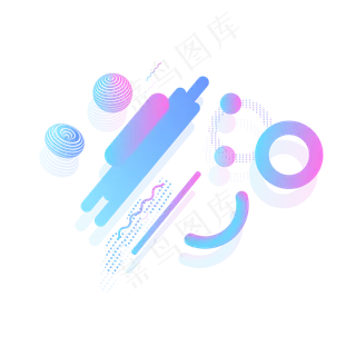 漂浮素材电商双十一双十二小球矢