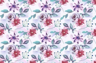 水彩式花卉图案