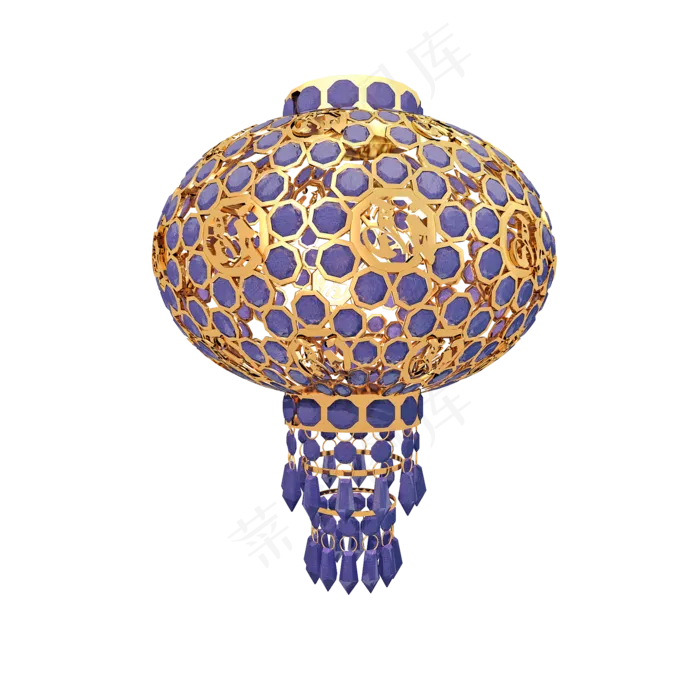 立体灯笼png图(2000X2000(DPI:300))psd模版下载