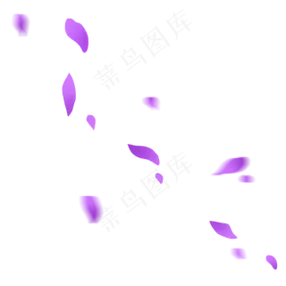紫色可爱浪漫七夕花瓣