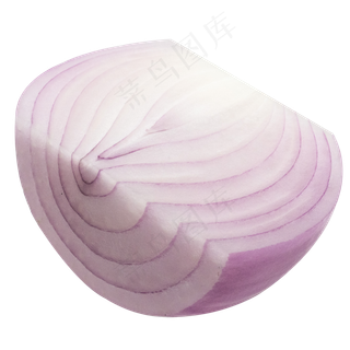 新鲜切片洋葱