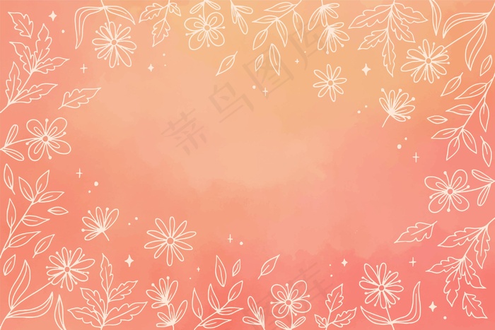 手绘元素背景eps,ai矢量模版下载