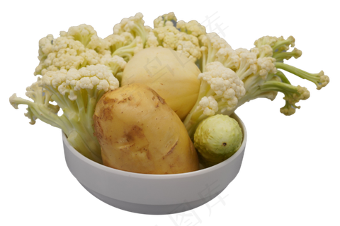 花菜和土豆食材