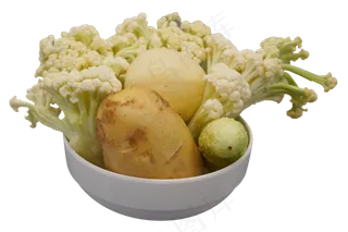 花菜和土豆食材