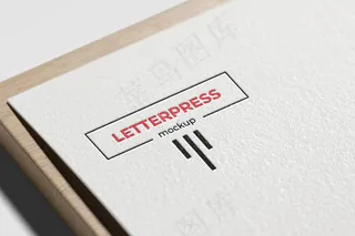 活版印刷商标模型样机