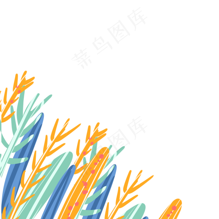 卡通稻穗(2000X2000(DPI:300))psd模版下载