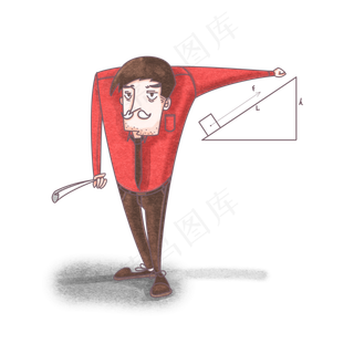 手绘教师节卡通人物