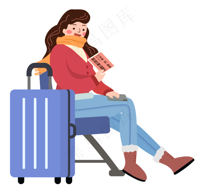 新年候车回家过年