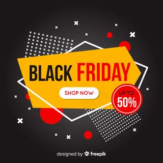 黑色星期五概念与平面设计背景