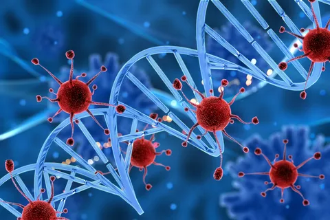 攻击dna链的3d病毒细胞 攻击dna链的3d病毒细胞