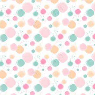水彩粉彩圆点图案