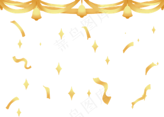 元旦彩带漂浮吊饰