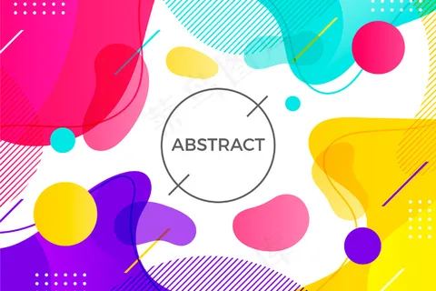 彩色构图抽象背景