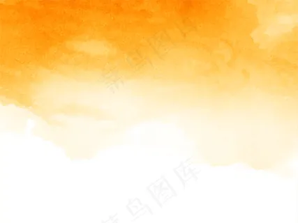 抽象黄色水彩背景