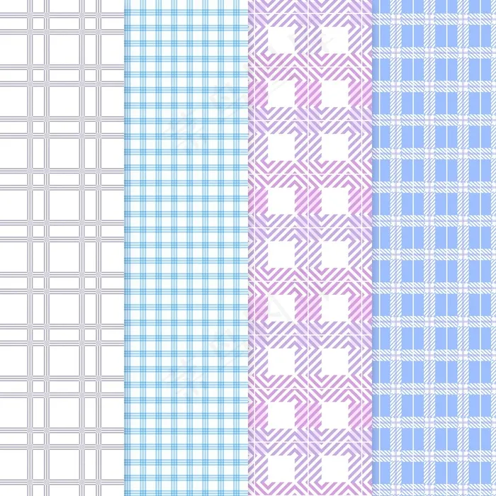 粉彩方格图案系列eps,ai矢量模版下载