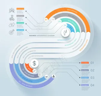业务信息图形时间线模板