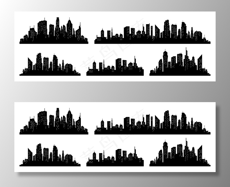 城市轮廓向量集