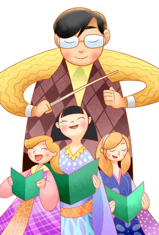 教师节快乐之感谢老师主题卡通