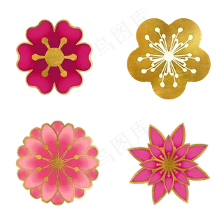 新春小花剪纸花