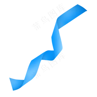 七夕情人节爱情彩带装饰免抠png