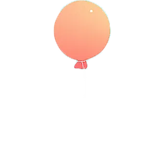 手绘卡通气球免扣元素