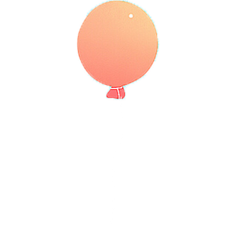 手绘卡通气球免扣元素