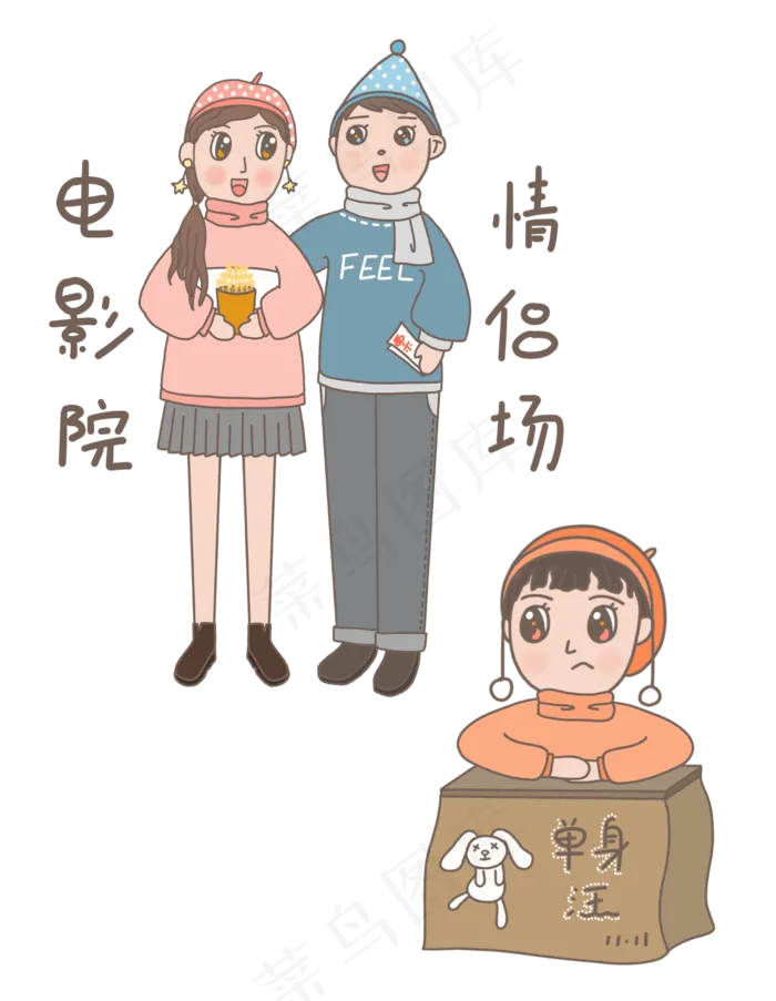  双十一光棍节情侣虐狗(2480X3200(DPI:300))psd模版下载