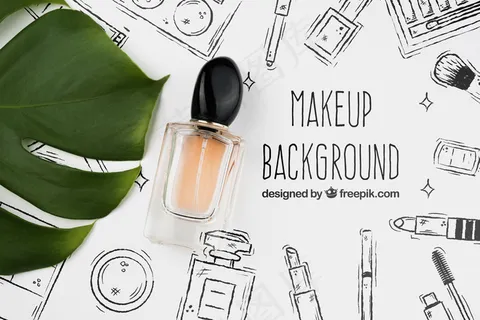 香水瓶模型样机平放