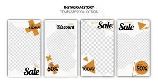 套模板故事销售横幅banner