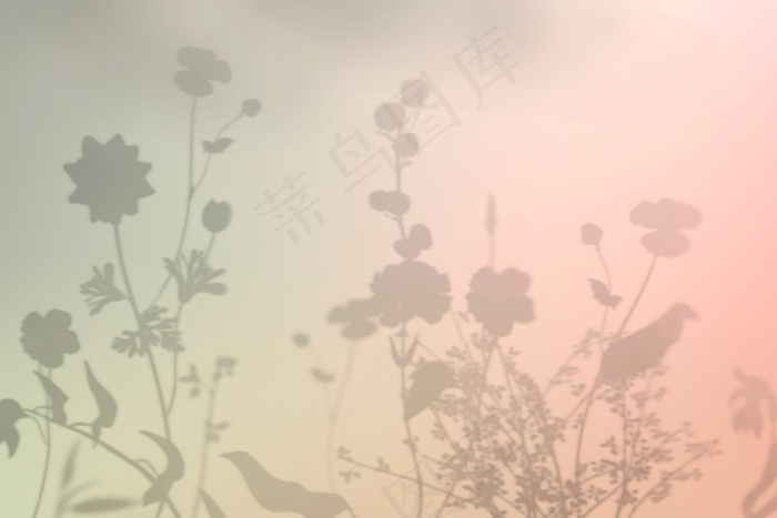 花影背景矢量彩色渐变eps,ai矢量模版下载
