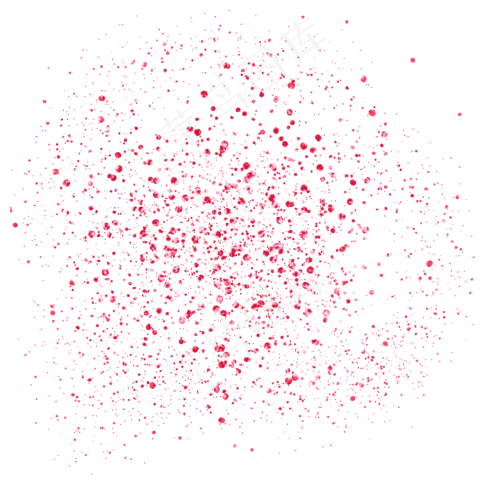 红色婚庆碎片七夕(2000X2000(DPI:300))psd模版下载