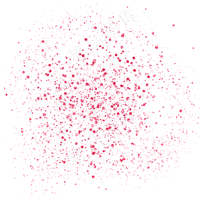 红色婚庆碎片七夕(2000X2000(DPI:300))psd模版下载