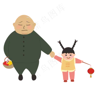 中元节祭祖卡通图 中元节祭祖卡通图