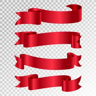 矢量红色ribbons.ribbon 横幅集。