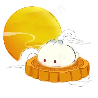 中秋节月饼上的玉兔