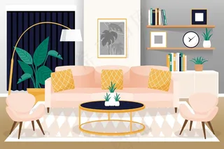 用于视频会议的家庭内部背景