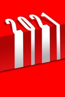 2021立体红色渐变